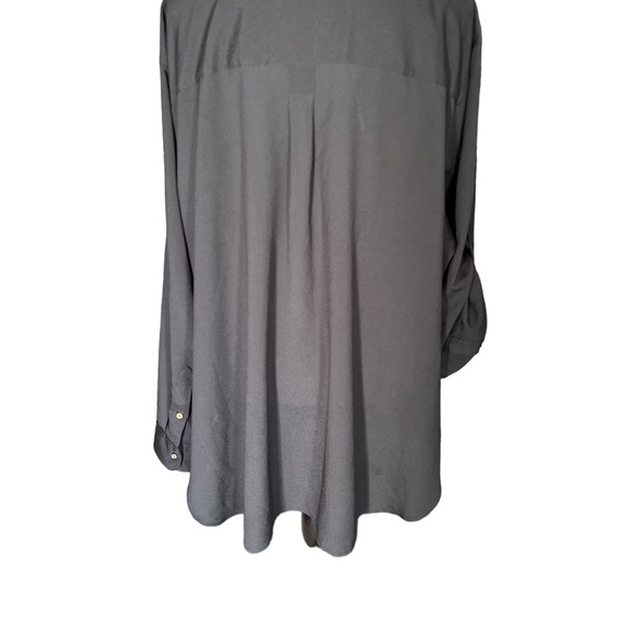 Calvin Klein black button up blouse size 3X - Picture 4 of 6